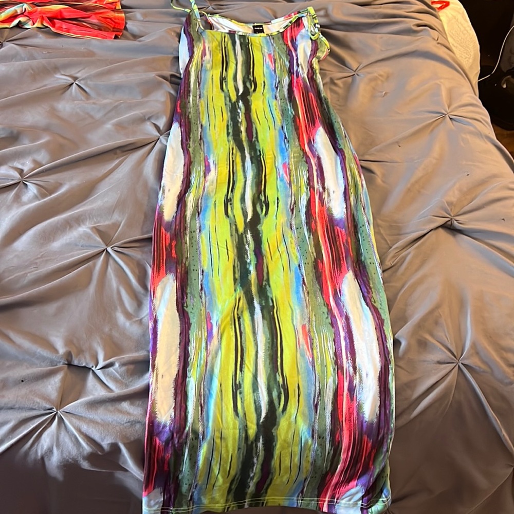 Long patterned dress